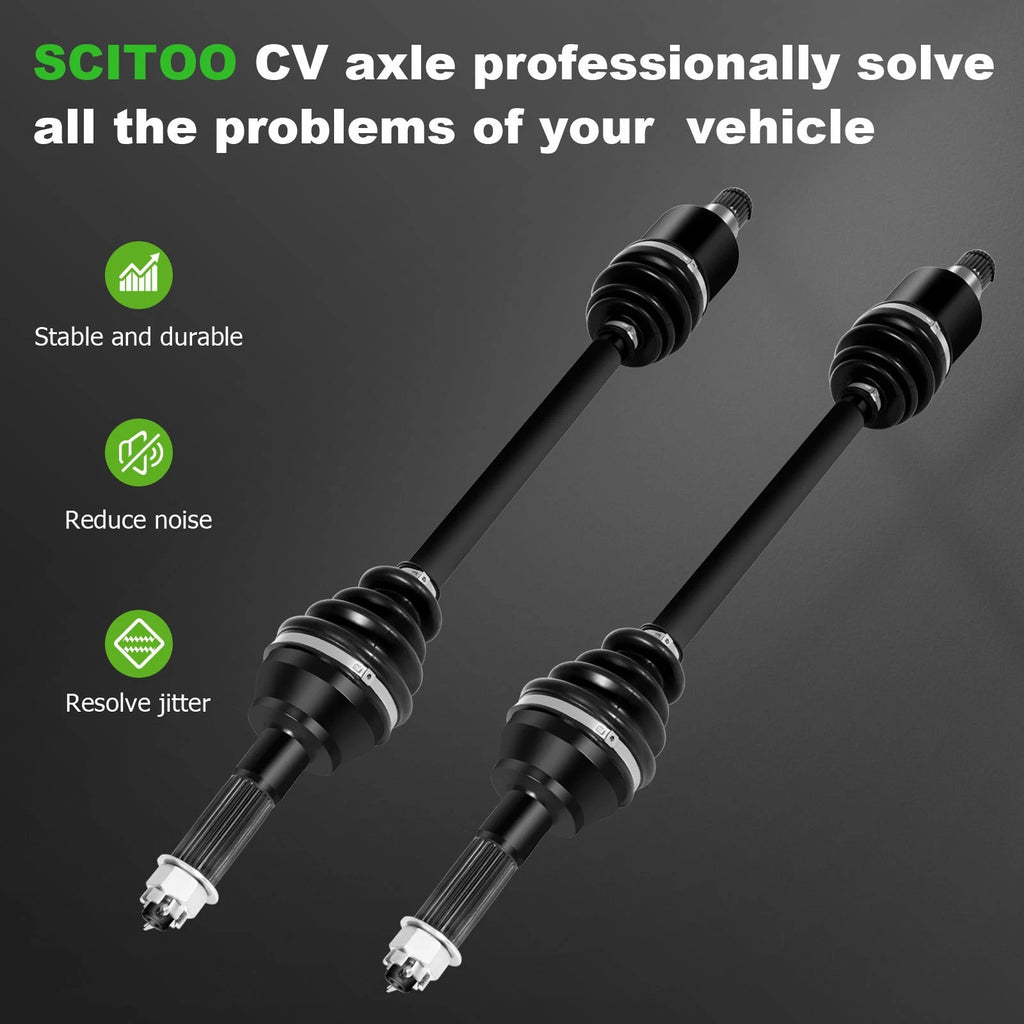 Set of 2 Rear Half Shaft CV Axles for RZR S 800 (2009–2014)