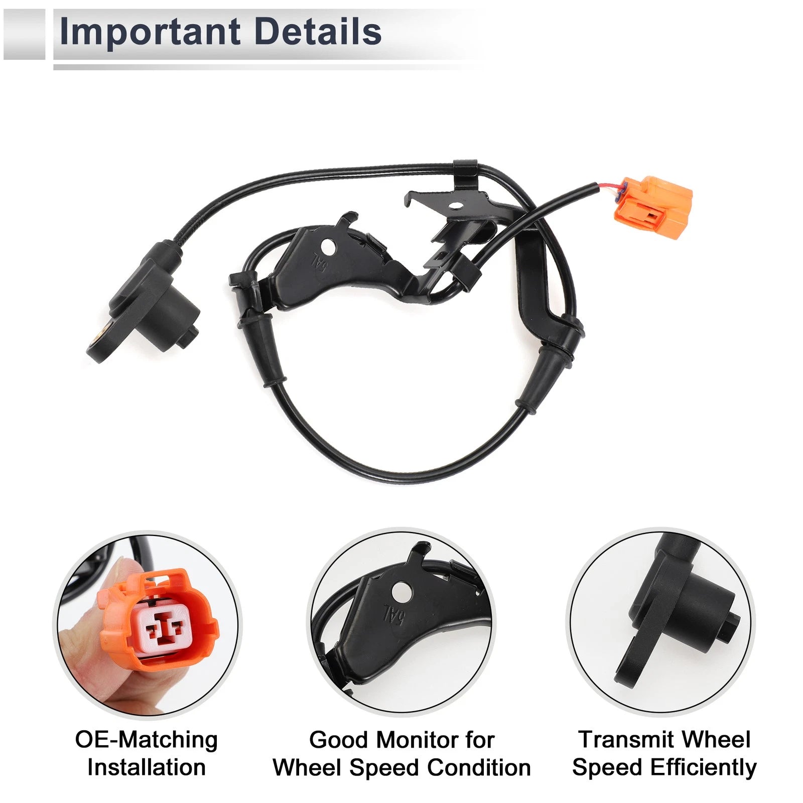 ABS Wheel Speed Sensor for Honda Civic L4 (2006–2011) No. 57455S5D951