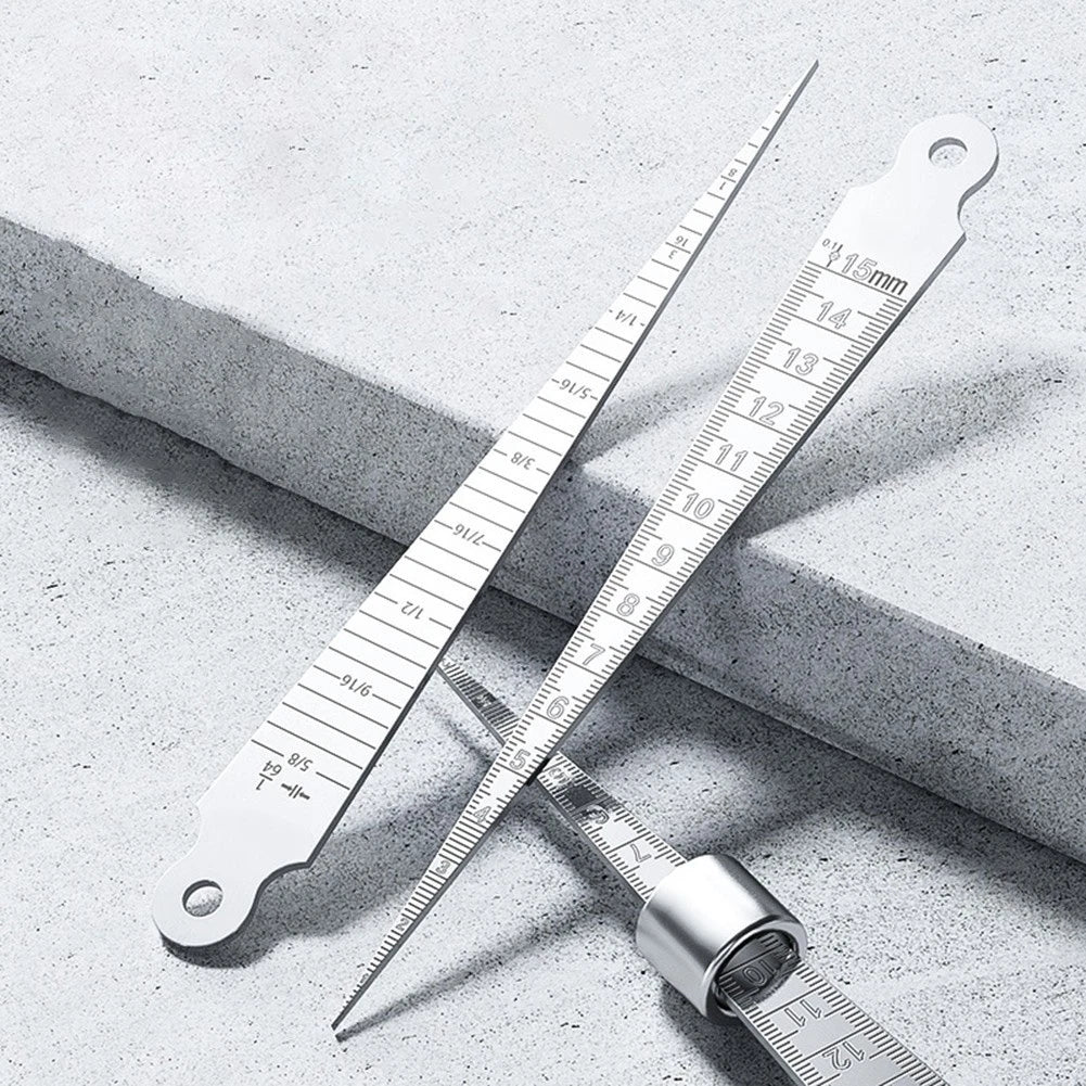 Taper Feeler Gauge 1mm to 15mm Stainless Steel for Internal Hole and Slot Use