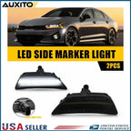 Smoked White LED Front Side Marker Lights for Kia K5 (2021–2024)