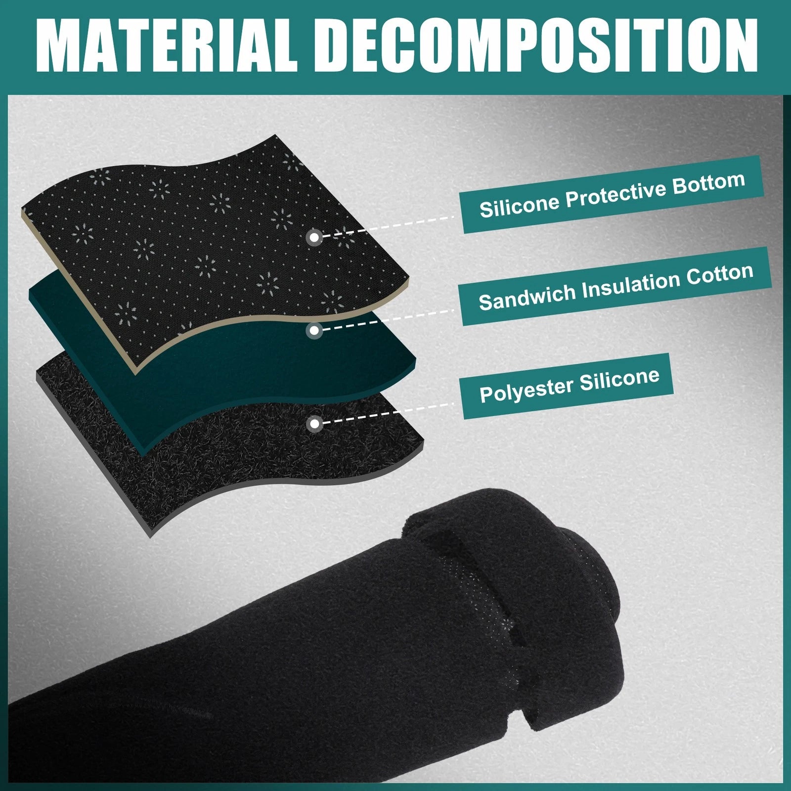 Dashboard Cover Mat for Toyota Voxy (2014–2023) - Black Polyester
