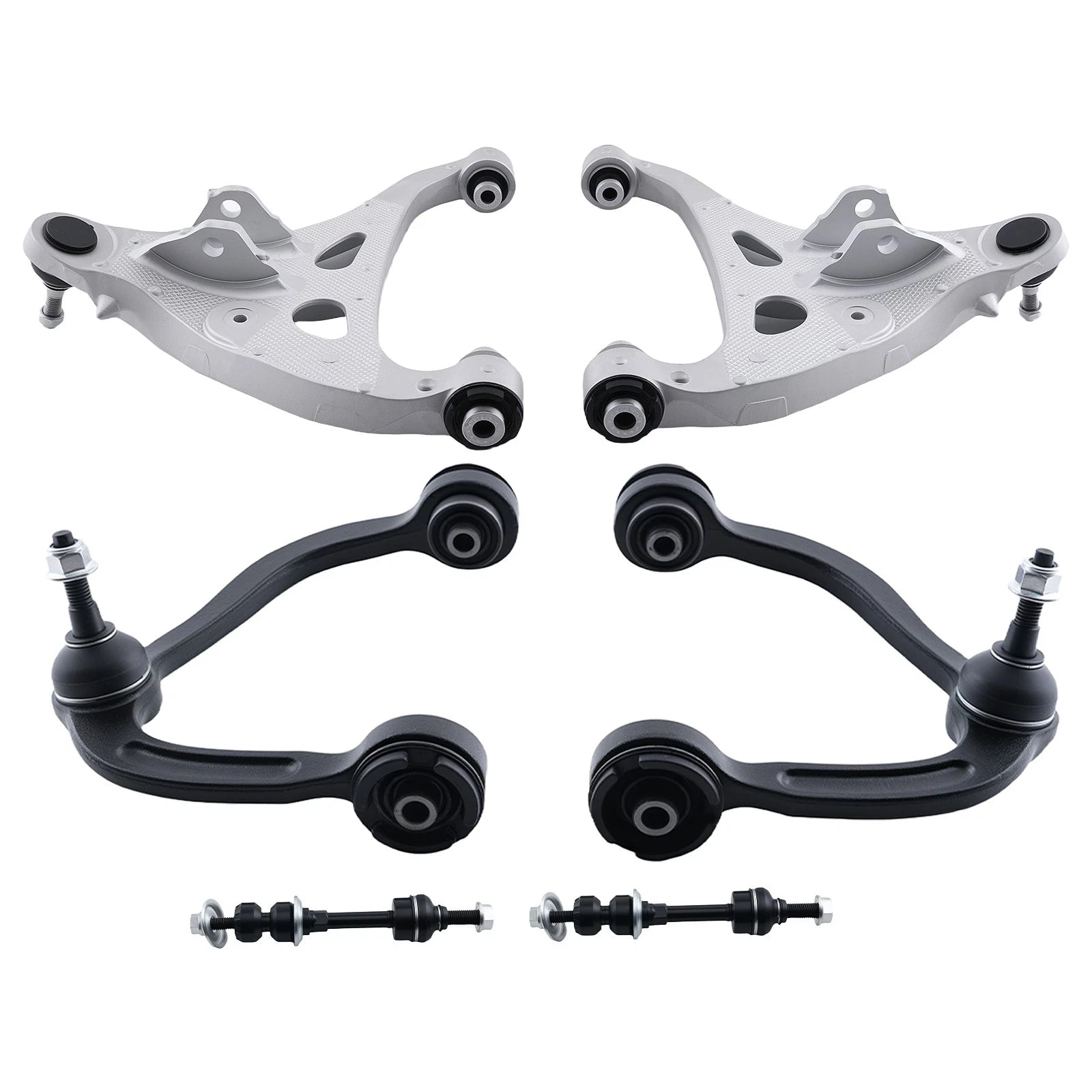 Front Upper Lower Control Arms Ball Joints for Ford F-150 Lincoln Mark LT (2005–2008) 4WD