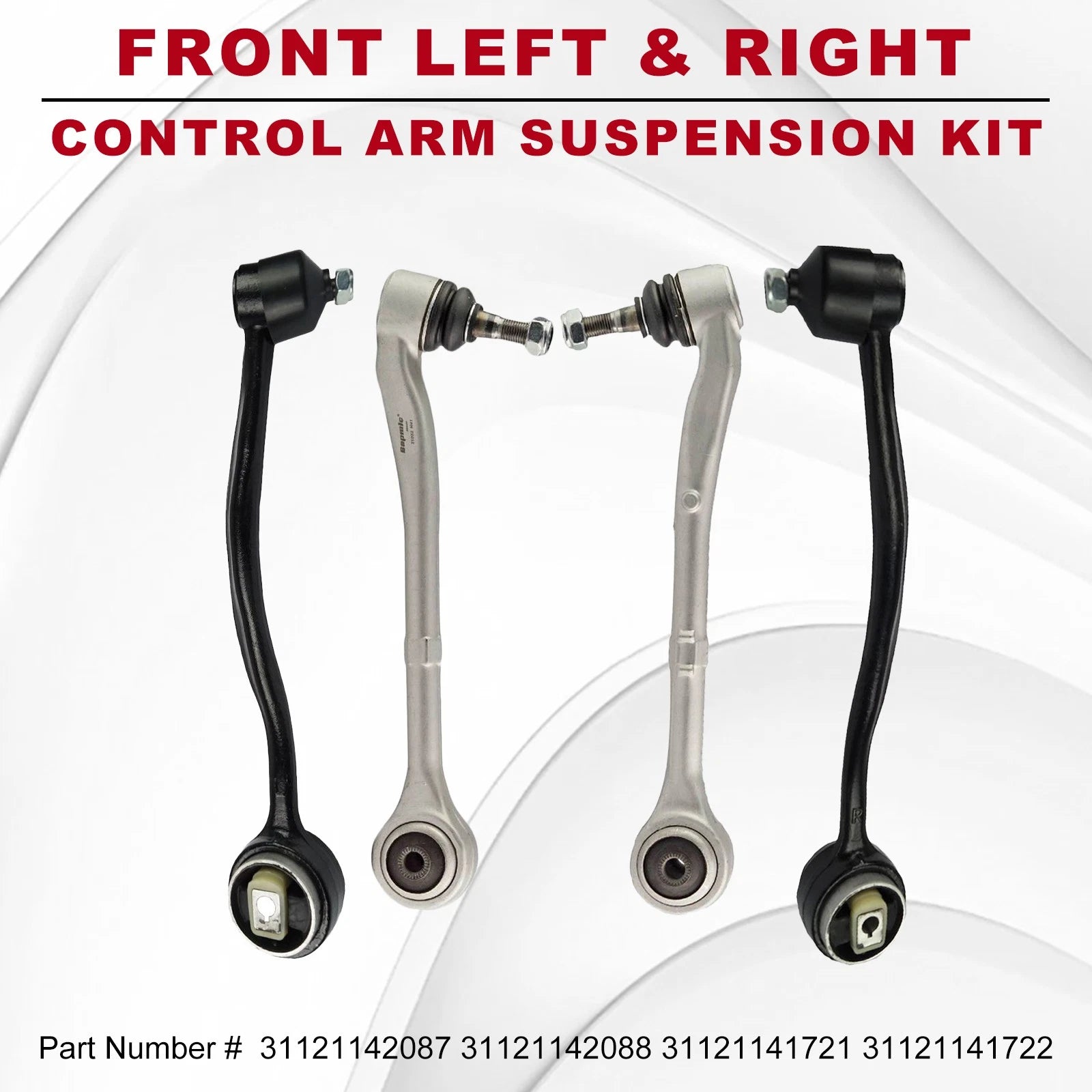 Set of 4 Front Lower Control Arms for BMW 740i 740iL 750iL (1995–2001)