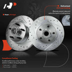 Front Drilled Brake Rotors & Ceramic Pads for Ford Explorer Ranger