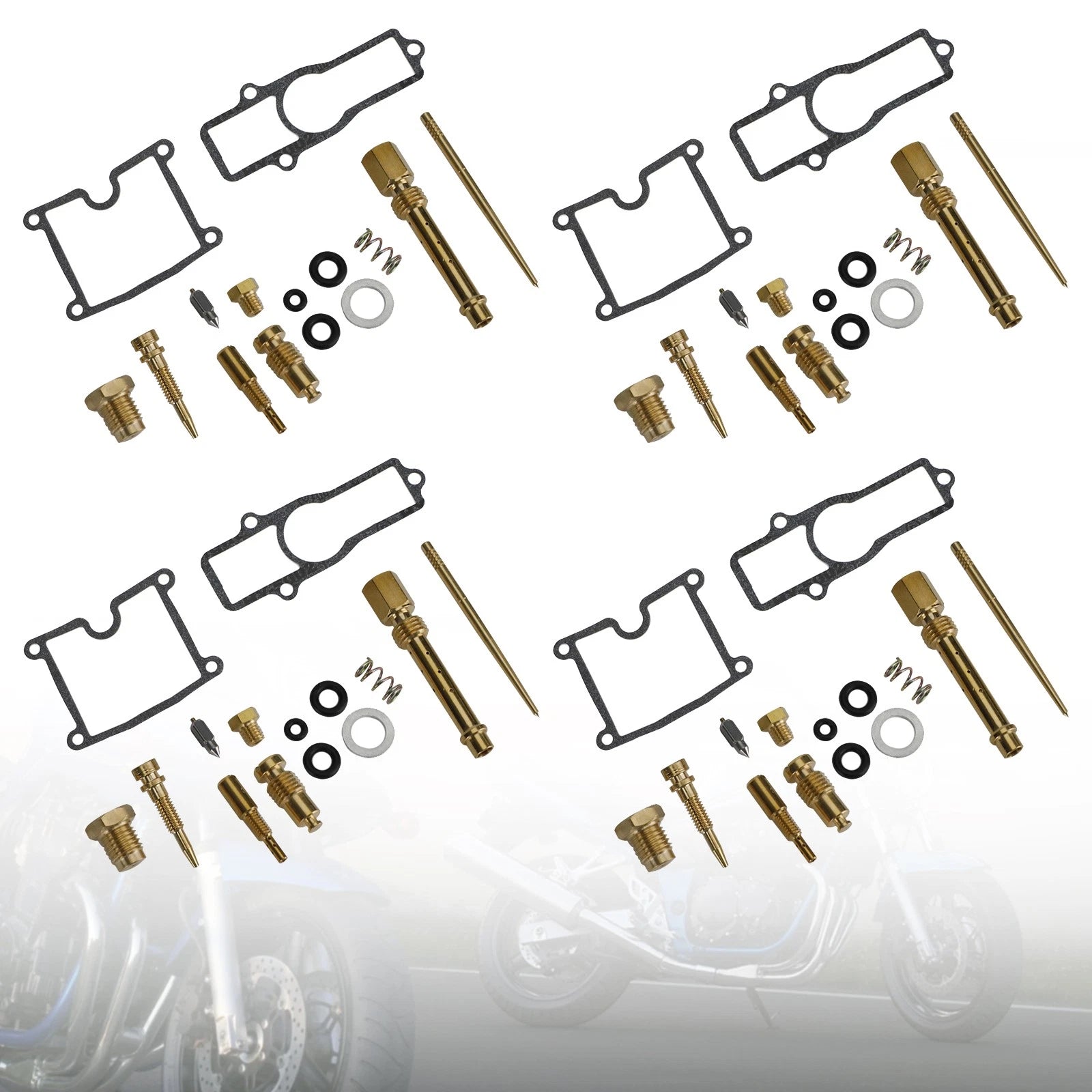4X Carburetor Rebuild Kit for Kawasaki Z400 KZ400FX KZ550 GPZ550 (1980–1983)