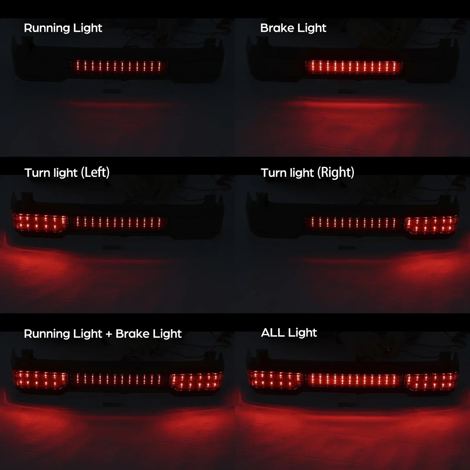King LED Taillight Brake Light for Harley Road Glide (1997-2013)