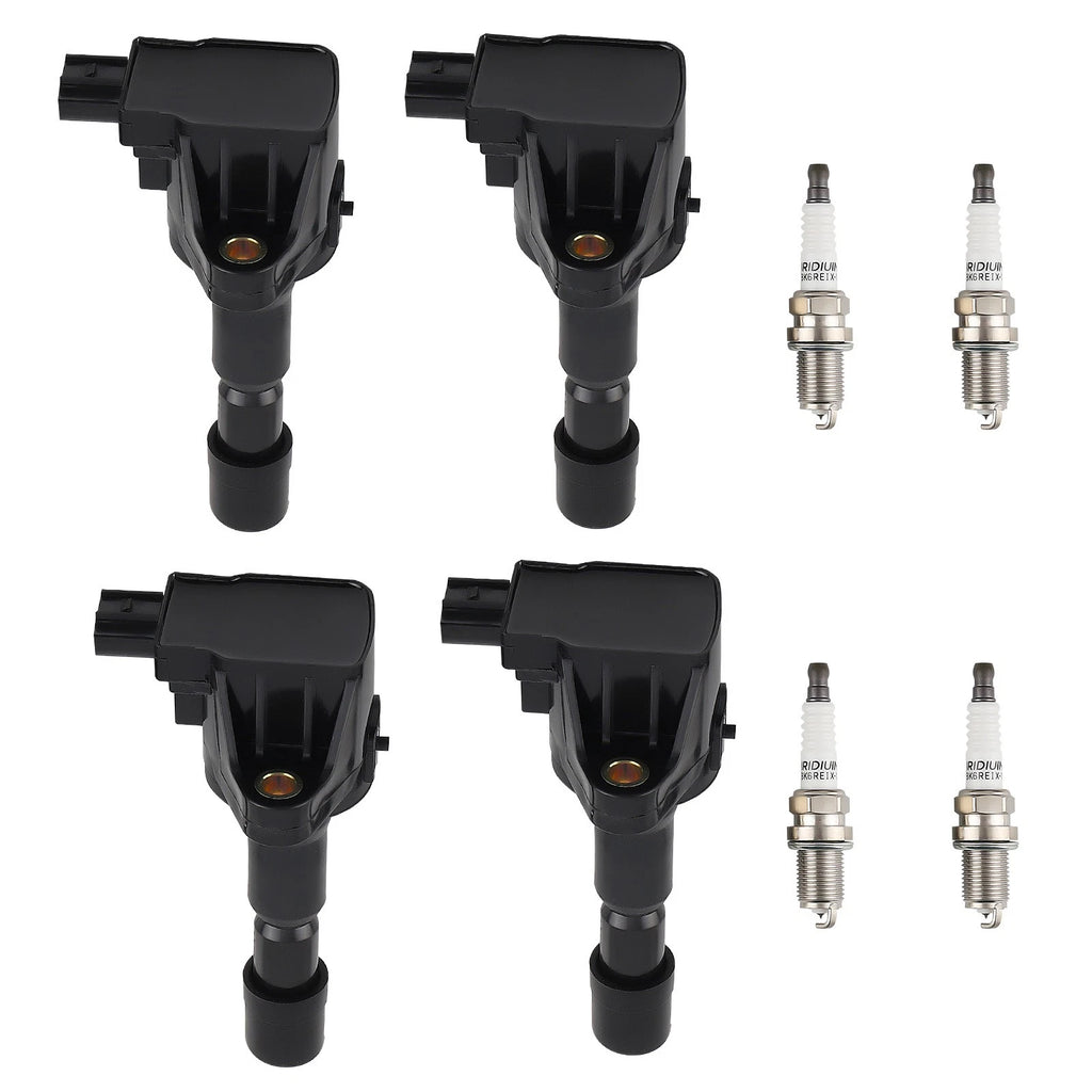 4X Ignition Coils + 4X Spark Plugs for Honda CR-Z 1.5L (2011–2016)
