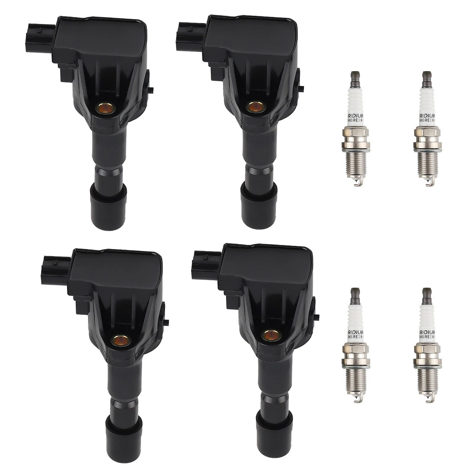 4X Ignition Coils + 4X Spark Plugs for Honda CR-Z 1.5L (2011–2016)