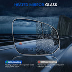 Heated Right Side View Mirror Glass for Toyota RAV4 (2016-2018)