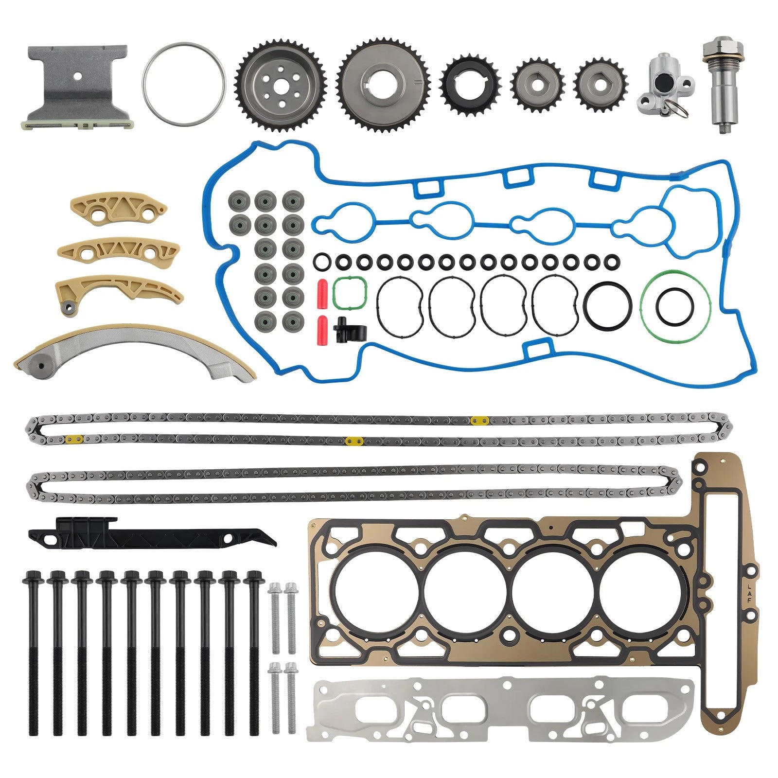 Timing Chain Kit & Head Gasket Bolts Set for Chevrolet HHR Malibu (2006–2012)