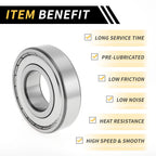 Deep Groove Ball Bearing 6310ZZ for Scooter Skateboard Wheel (50x110x27mm)