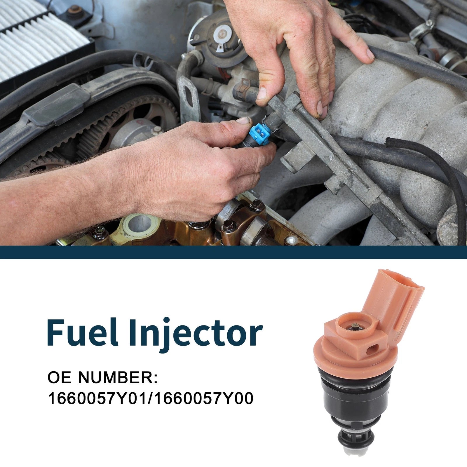 Fuel Injector No. 1660057Y01 for Nissan Sunny Saloon 1.6 (1990–1994)