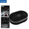 12" Oval Full Finned Air Cleaner for Demon Carburetors