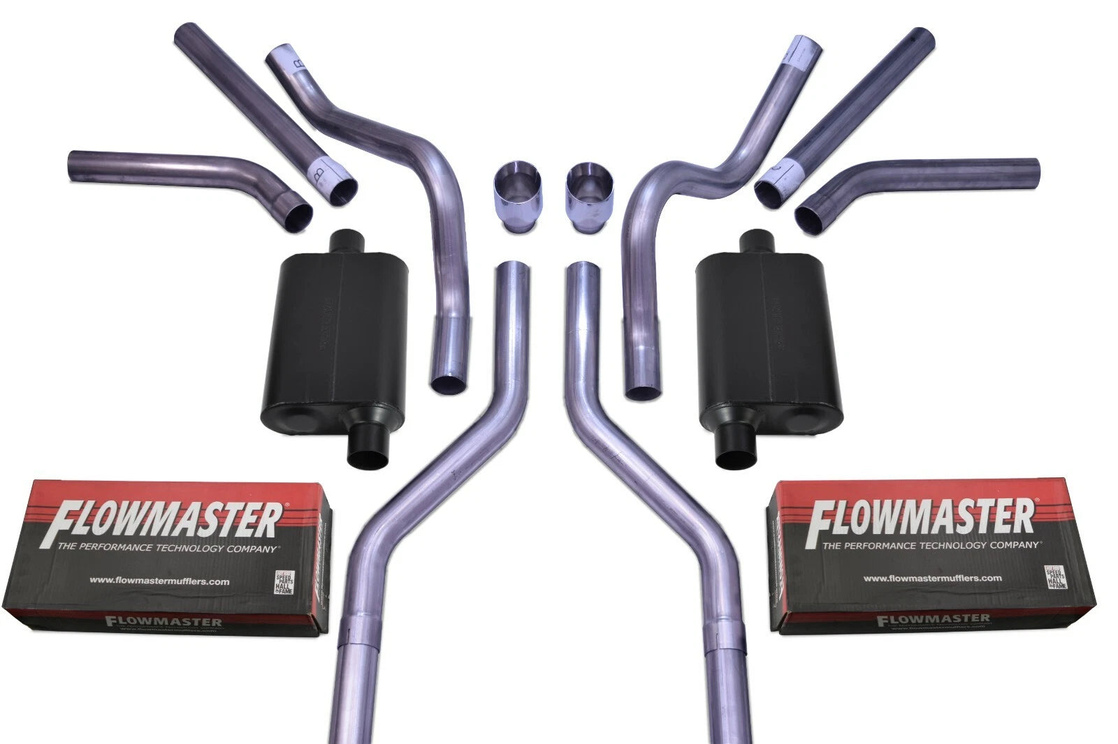 Dual Exhaust Kit for Chevy GMC C10 (1963–1972) - Flowmaster Super 44