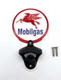 Metal Wall Mount Gas Bottle Opener for Pegasus Mobilgas Sign Bottle Opener