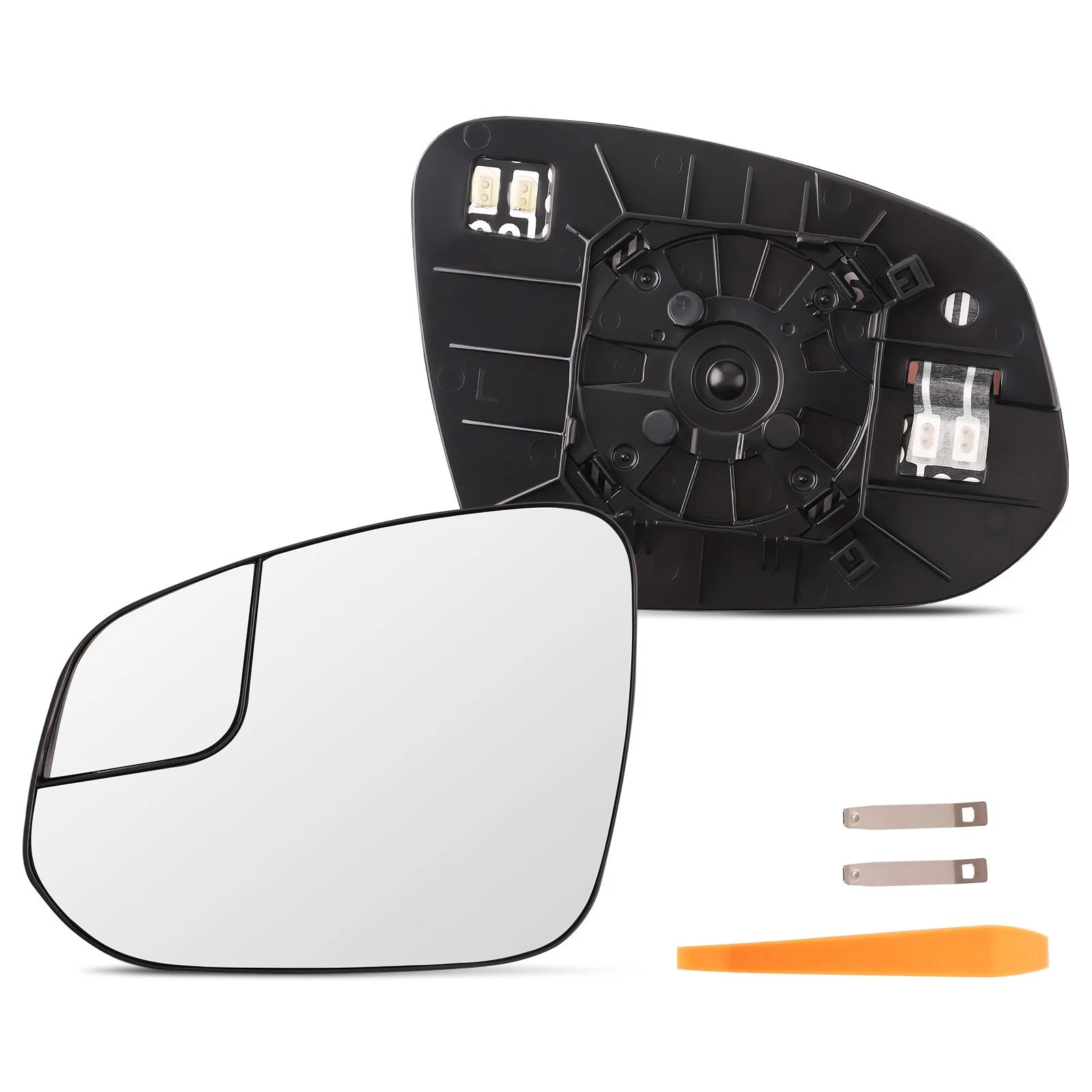 Heated Left Driver Side Exterior Mirror Glass for Toyota RAV4 (2016–2018)