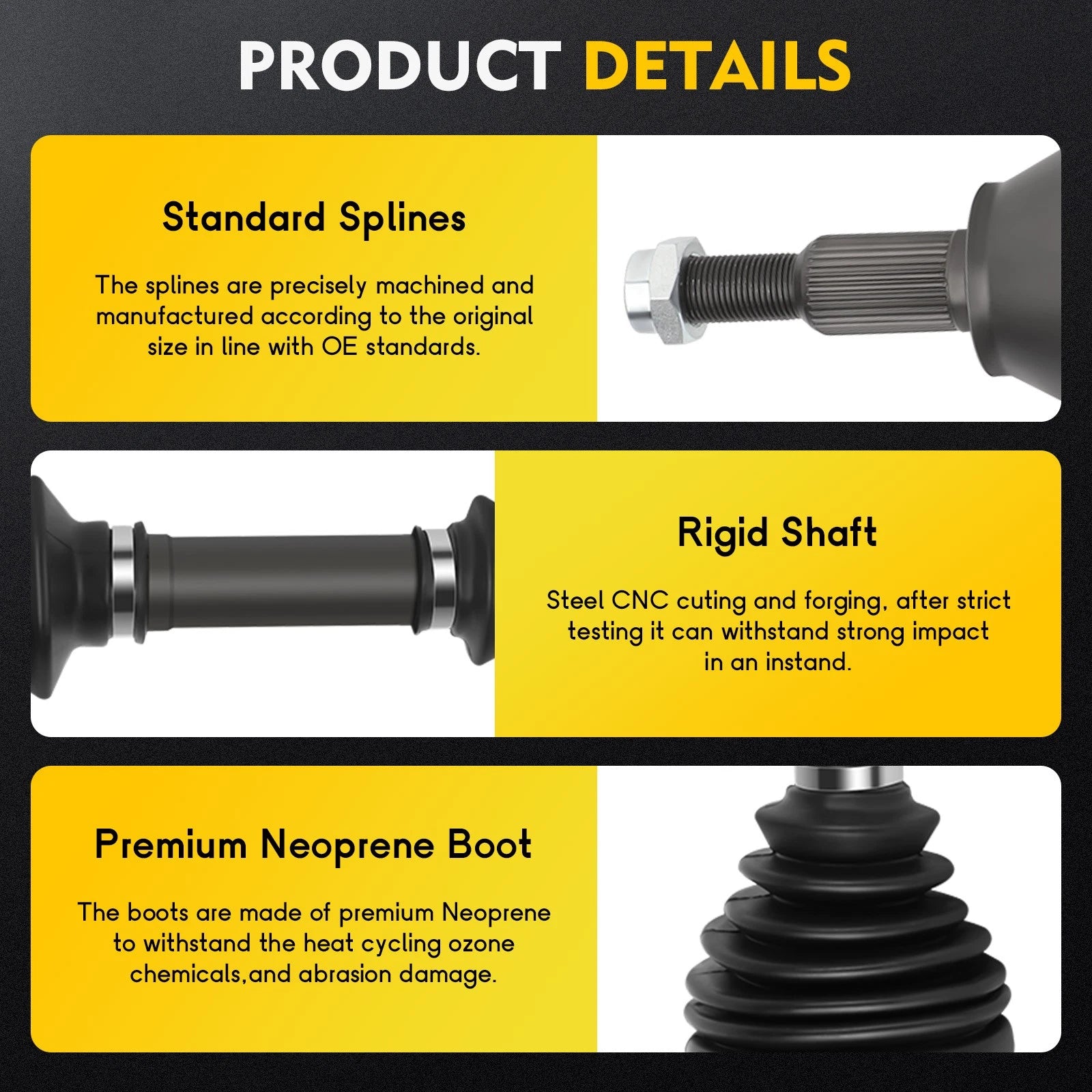 CV Axle Shaft for Ram 1500 (2012–2020)