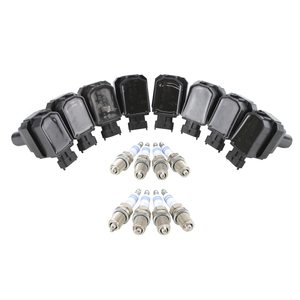 Set of 8 Ignition Coils & 8 Spark Plugs for Mercedes W129 W140 W210 V8