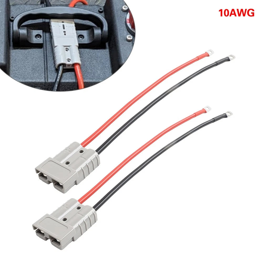 2X 10AWG 50A Battery Quick Connector Kit for Cars Tractors