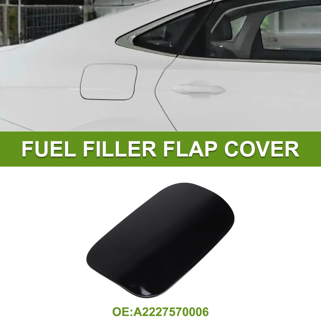 Fuel Tank Door Cap for Mercedes-Benz W222 (2014–2020) Fuel Filler Flap Cover Black