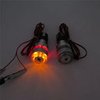 7/8" LED Handle Bar End Indicator Grip Turn Signal Light for Harley