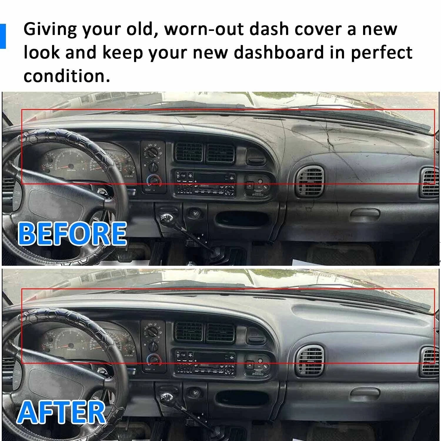 Dash Pad Top Cover for Dodge Ram 1500 2500 3500 (1998–2001)