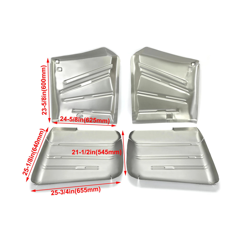 Set of 4 Floor Pans for 1958 Chevrolet Impala Bel Air Biscayne Delray