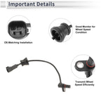 ABS Wheel Speed Sensor for Chevrolet Equinox (2010–2017) 1 Pc Rear Left/Right