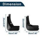 Set of 4 Mud Flaps Splash Guards for Volkswagen Golf 7 (2014–2017)
