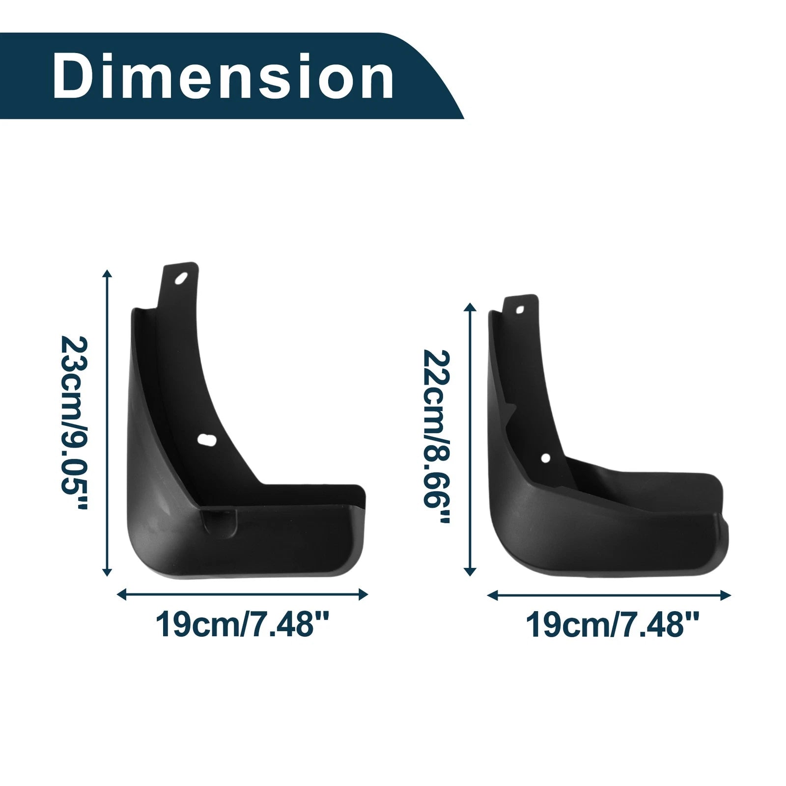 Set of 4 Mud Flaps Splash Guards for Volkswagen Golf 7 (2014–2017)