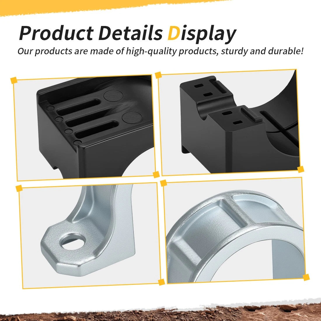 Rear Sway Bar Bushing & Cap Bracket for Polaris RZR 570 S XP 4 1000 Turbo (2015–2021)