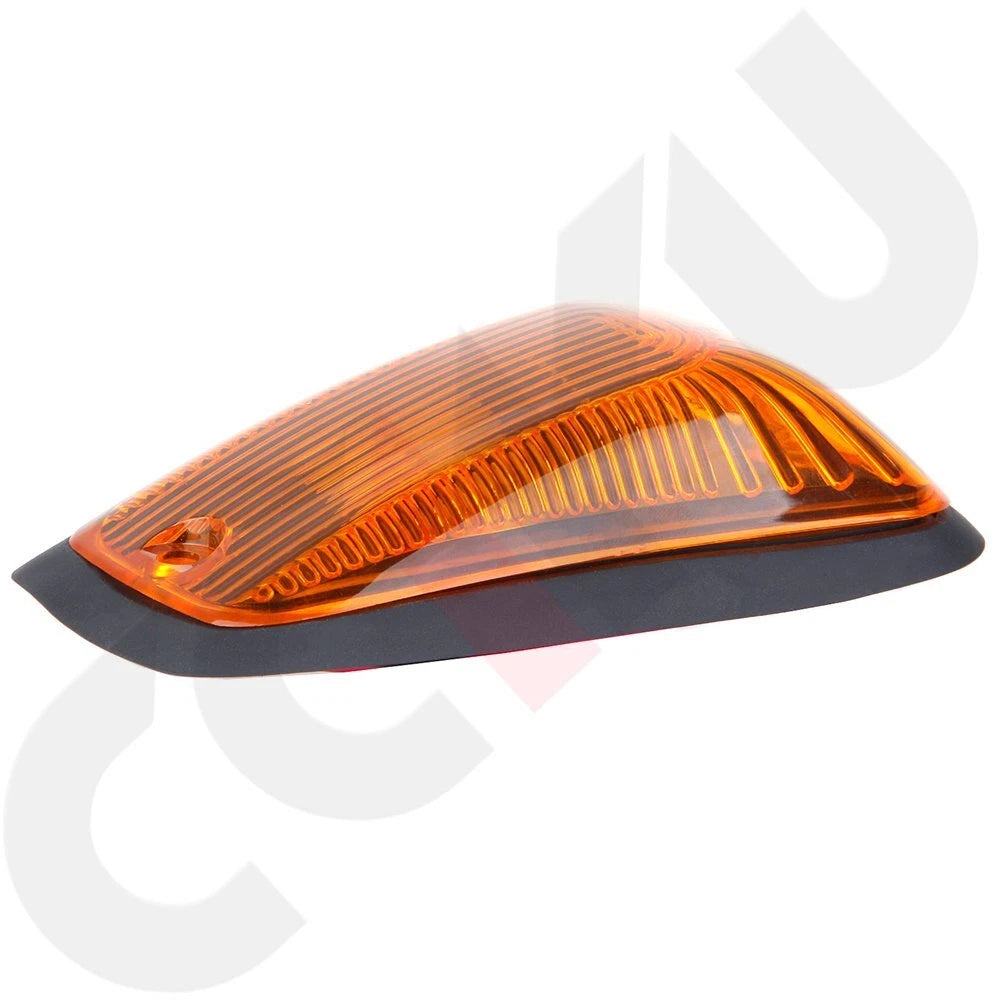 Cab Marker Roof Running Light Cover for Chevy GMC (1998-2000) Amber Rubber