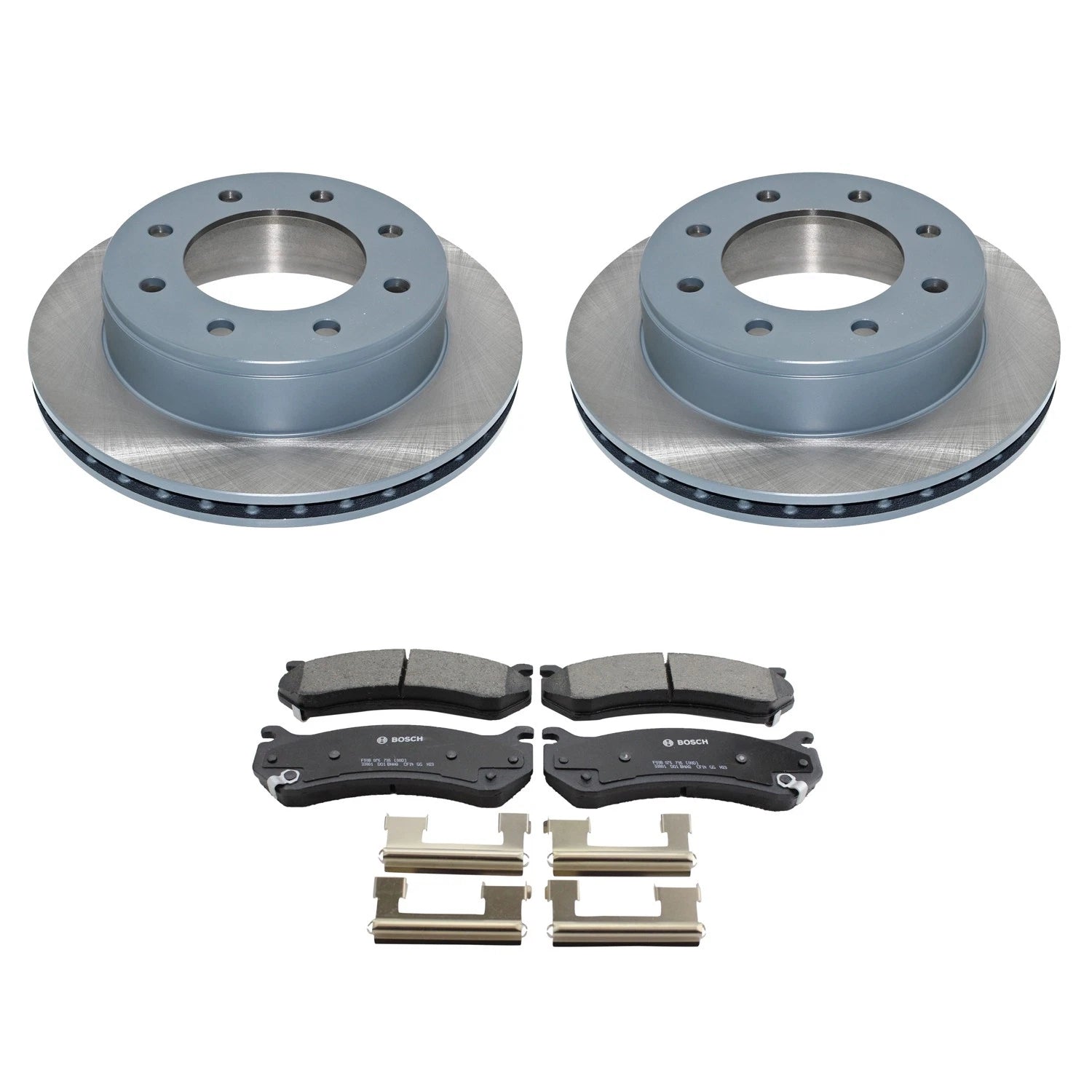 DuraGo Rear Rotors & Bosch QuietCast Ceramic Disc Brake Pads Kit for Suburban 2500 (1999–2023)