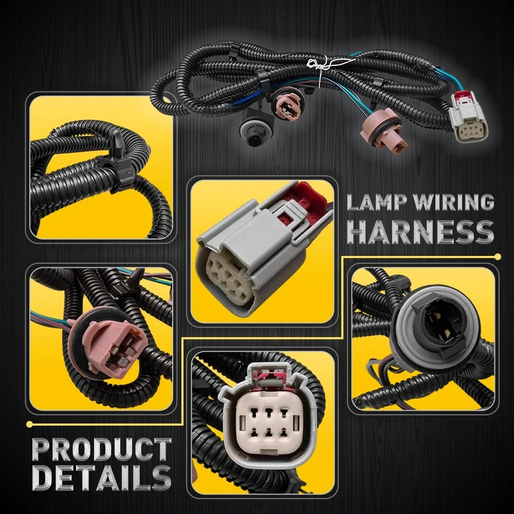 Right Tail Light Wire Socket Harness for Silverado Sierra 1500 2500HD (EXV)