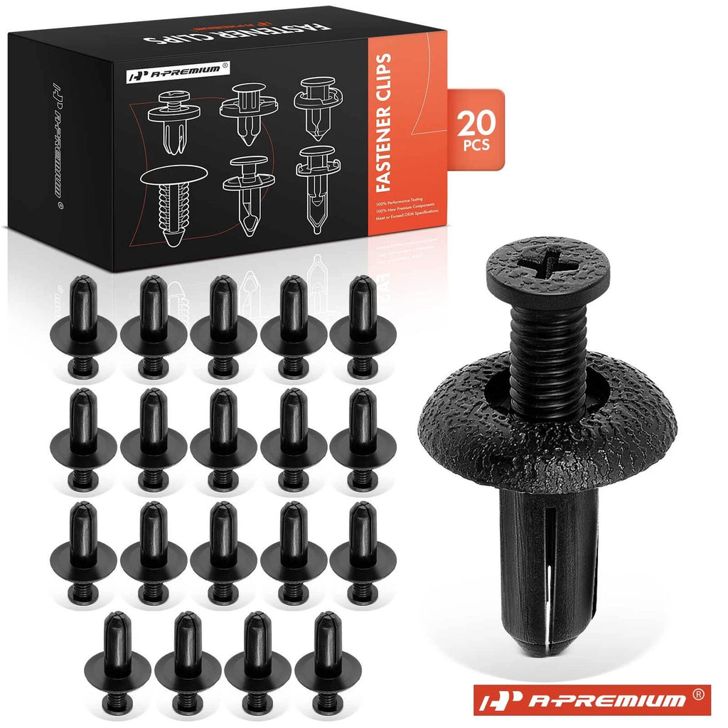 20Pcs 8mm Nylon Bumper Retainer Clip for Dodge Avenger (2008–2014)