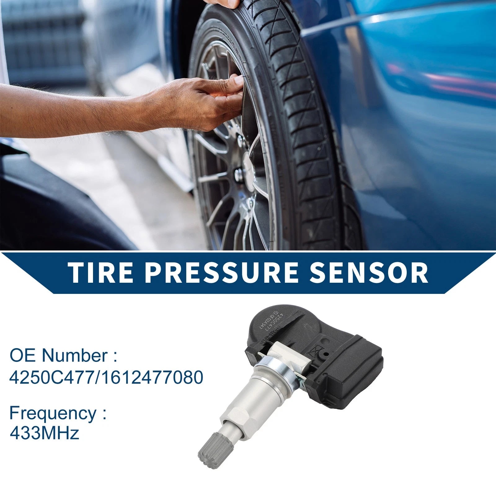 Tire Pressure Sensor for Mitsubishi Lancer (2014–2019) No.4250C477/1612477080