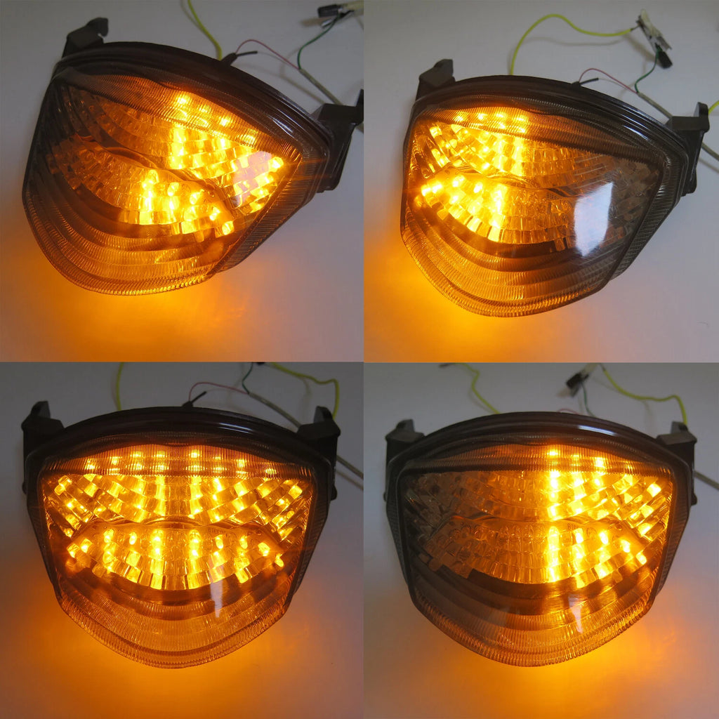 Smoke LED Turn Signal Tail Lights Lens for Suzuki GSXR 1000 (2005–2006)
