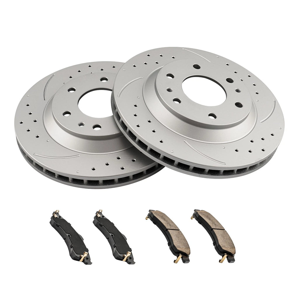 Drilled & Slotted Brake Kit for Chevrolet Trailblazer (2002–2005)
