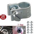 Set of 10 Hose Clips for Agricultural Fuel Line