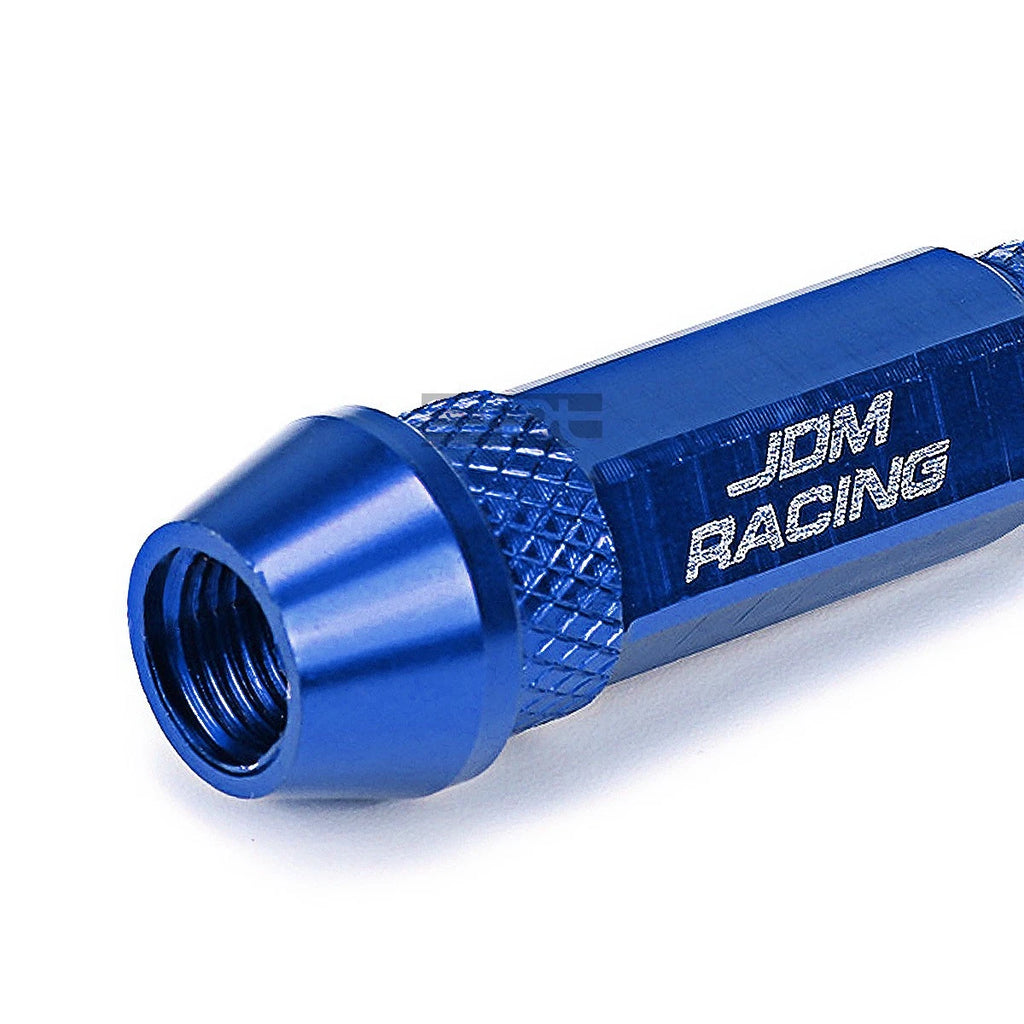 Set of 4 Blue 60mm Universal Tire Rim Air Valve Dust Cover Caps