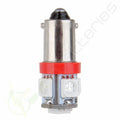 10Pcs Red T11 BA9S 5SMD LED Dome Map Reading Light Bulb