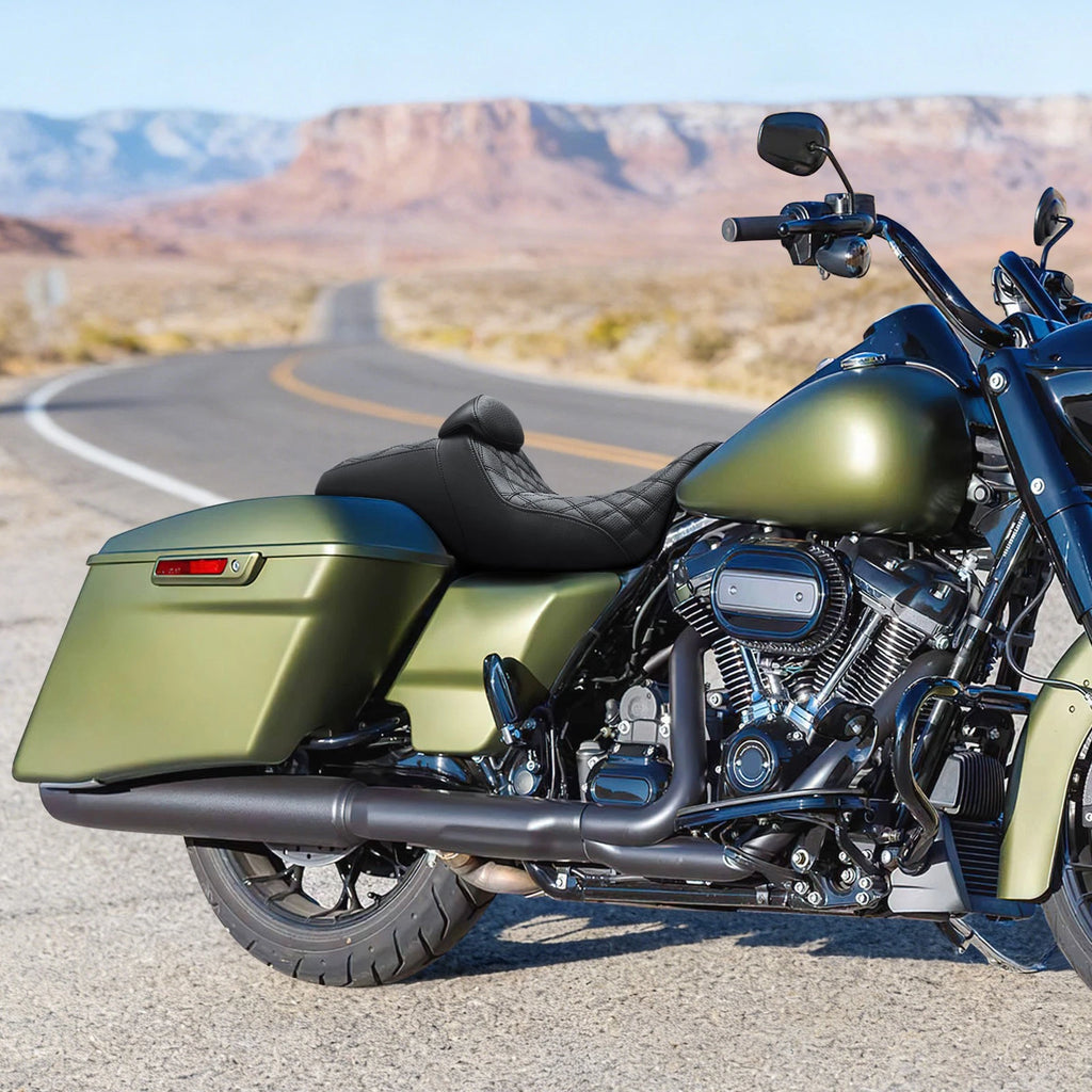 Rider Driver & Passenger Seat for Harley Touring Road Street Glide (2008–2023)