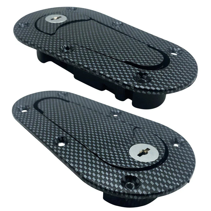 Quick Release Hood Pin Locking Kit Carbon Universal