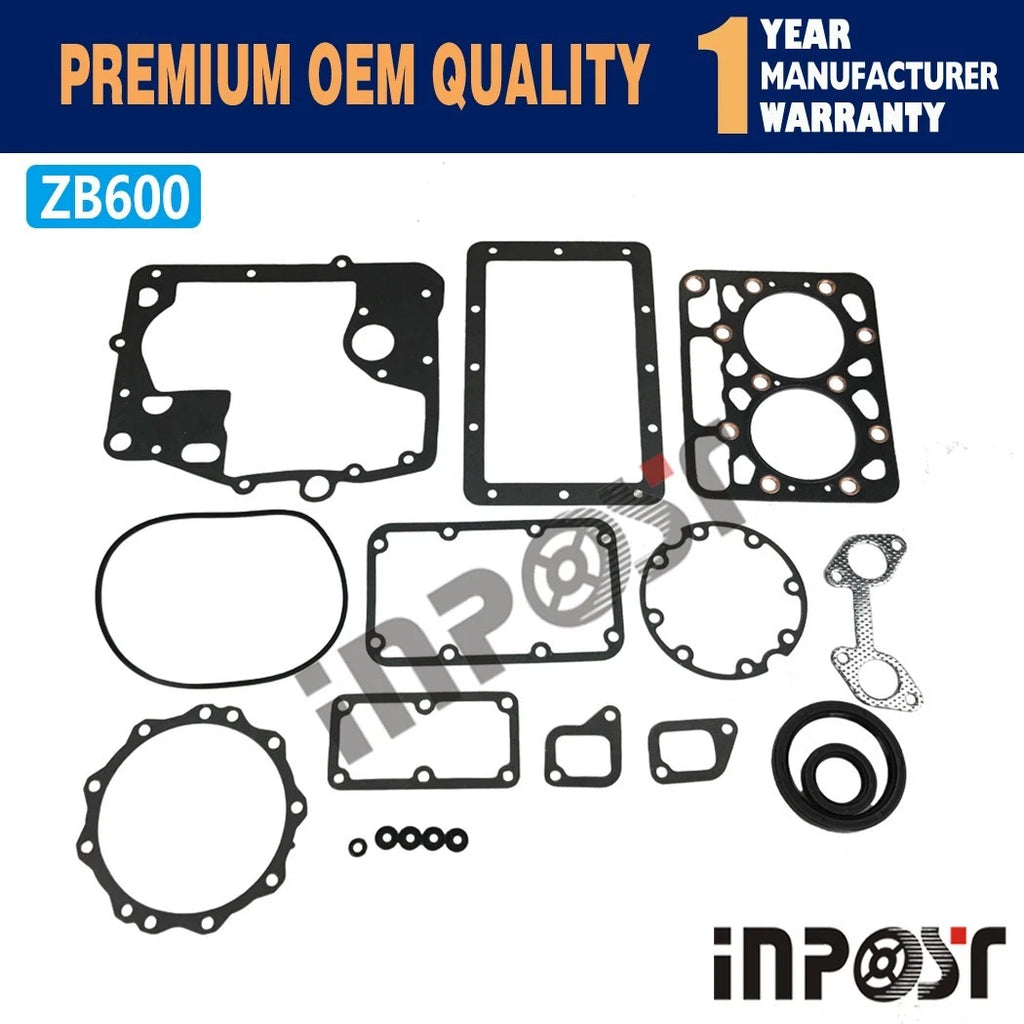 Overhaul Full Head Gasket Set Kit for Kubota B4200 (Z600, ZB600)