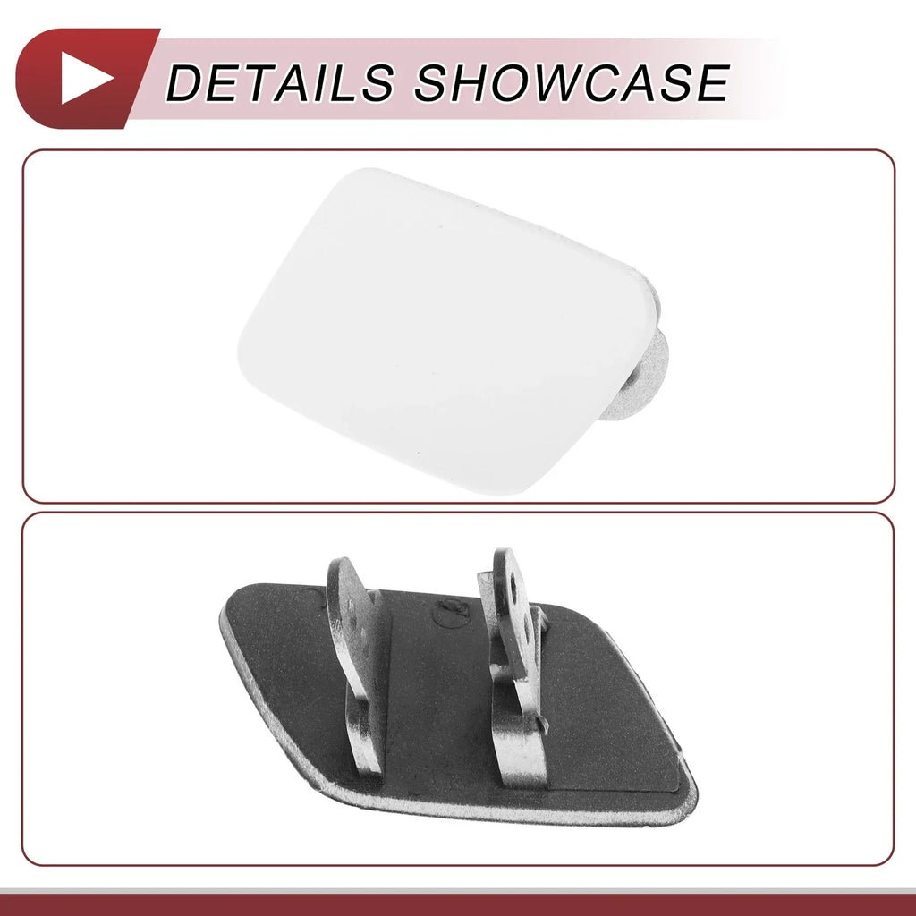 Front Left Bumper Trim Nozzle Cover for BMW X5 White (2007-2013)