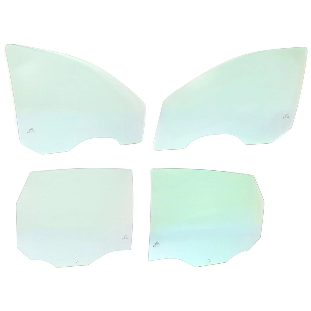 Set of 4 Door Glasses for Sedan Left Right