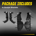 Set of 2 Bumper Fascia Support Brackets for Dodge Challenger (2015â2022)