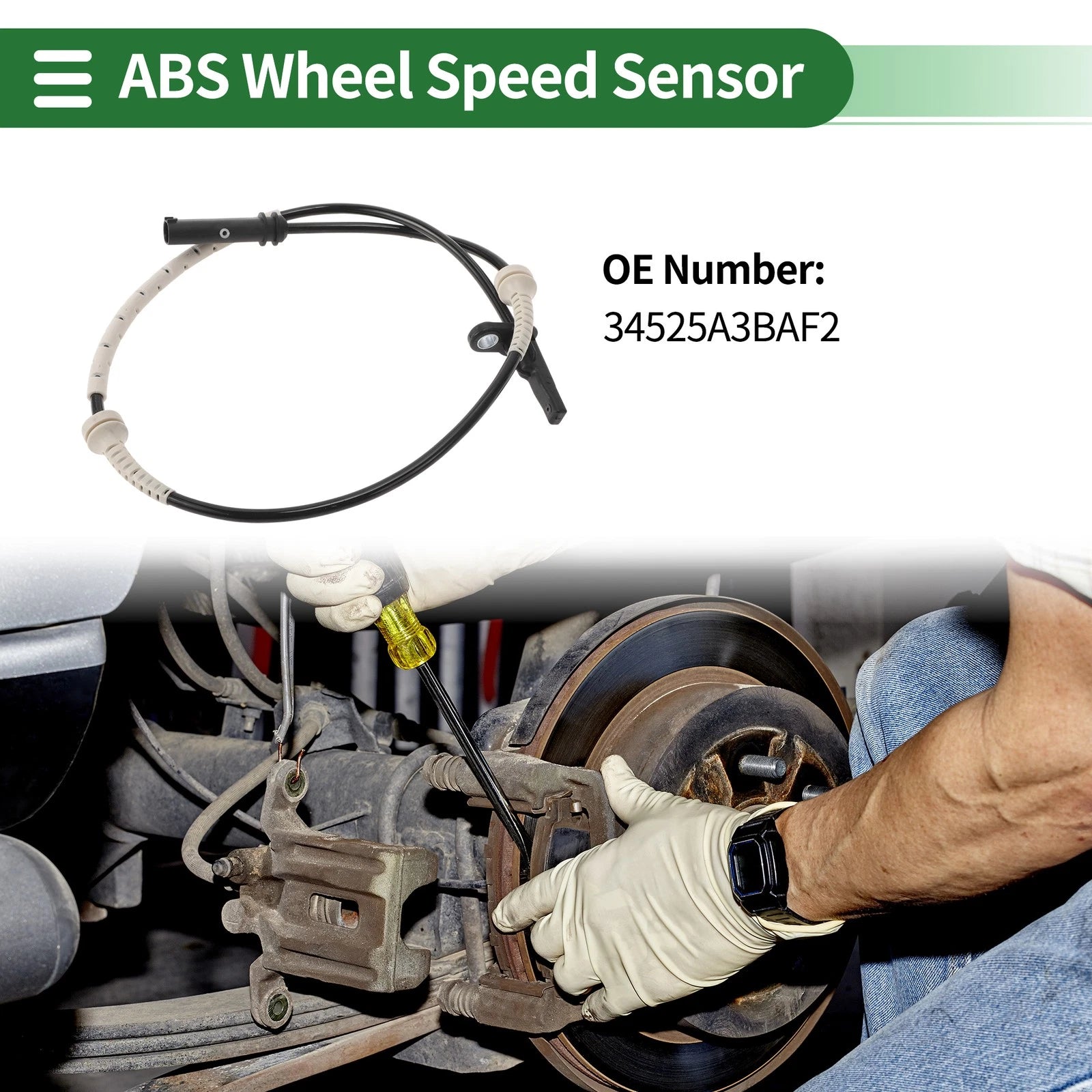 ABS Wheel Speed Sensor No. 34525A3BAF2 for BMW X1 (2023–2024)