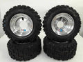 DWT Polished Aluminum Wheels Rims Set of 4 for Honda TRX70 (18")