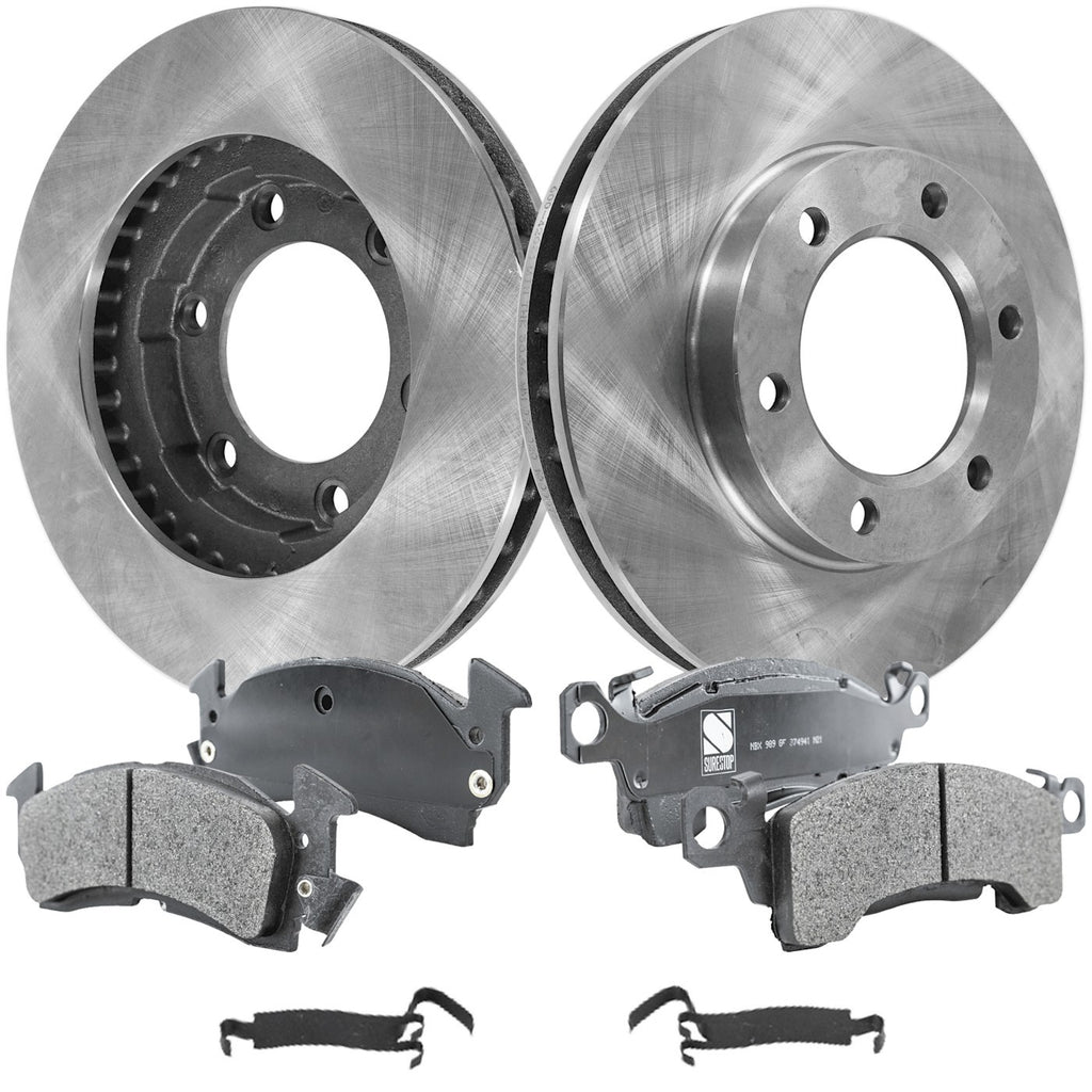 Set of 4 Brake Discs and Pads for Chevrolet K5 Blazer (1975–1986)